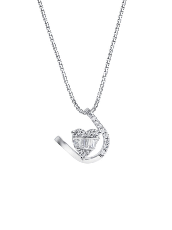 TOMEI Loving U Diamond Pendant Set, White Gold 585