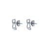 TOMEI Kitten Earrings, White Gold 585