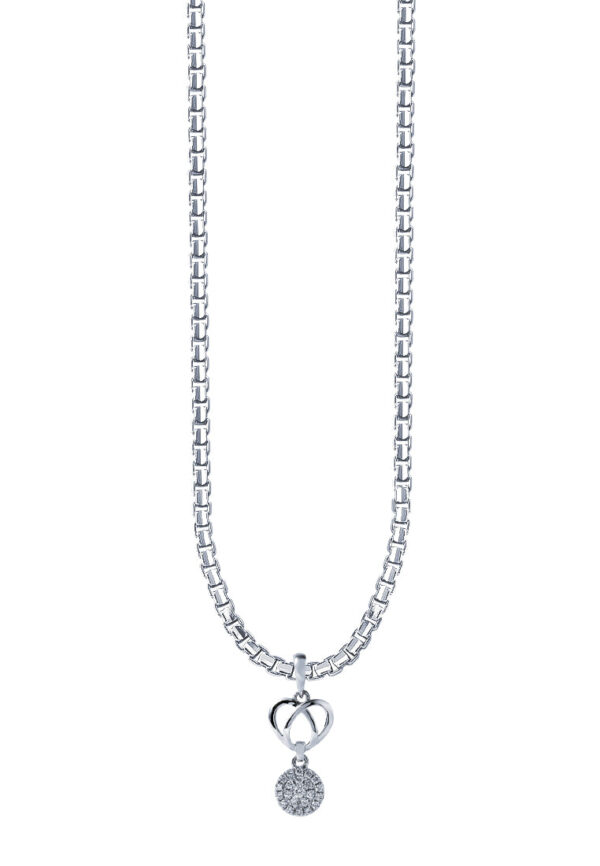 TOMEI Espoir Diamond Pendant, White Gold 375