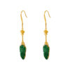 TOMEI Jadeite Dangling Earrings, Yellow Gold 750