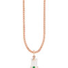 TOMEI Nephrite Collection Pendant, Rose Gold 750