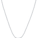 TOMEI Plain Gold Necklace, White Gold 375