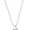 TOMEI Loving U Diamond Pendant Set, White Gold 585