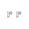 TOMEI Kitten Earrings, White Gold 585