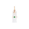 TOMEI Nephrite Collection Pendant, Rose Gold 750