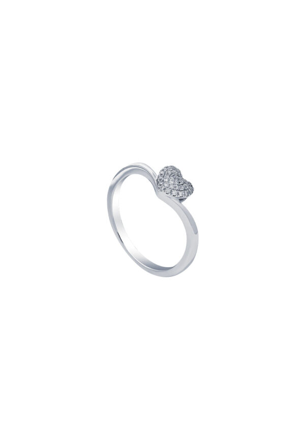 TOMEI Diamond Ring, White Gold 585