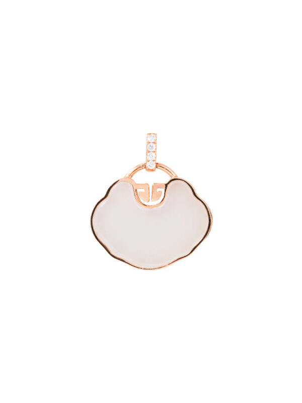 TOMEI Nephrite Collection Pendant, Rose Gold 750