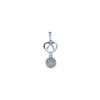 TOMEI Espoir Diamond Pendant, White Gold 375