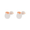 TOMEI Nephrite Collection Earrings, Rose Gold 750