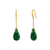 TOMEI Jadeite Dangling Earrings, Yellow Gold 750