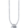TOMEI Espoir Diamond Pendant, White Gold 375