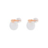 TOMEI Nephrite Collection Earrings, Rose Gold 750