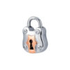 TOMEI Love Lock Collection Rose Beary Pendant, White Gold 750