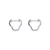 TOMEI Loop Earrings, Diamond White Gold 585
