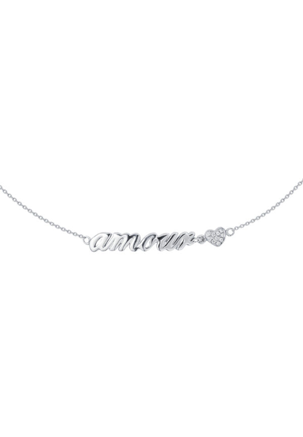TOMEI Amour Diamond Bracelet, White Gold 375