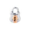 TOMEI Love Lock Collection Rose Beary Pendant, White Gold 750
