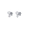 TOMEI Gender Symbol Earrings, White Gold 585