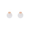 TOMEI Nephrite Collection Earrings, Rose Gold 750