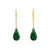 TOMEI Jadeite Dangling Earrings, Yellow Gold 750