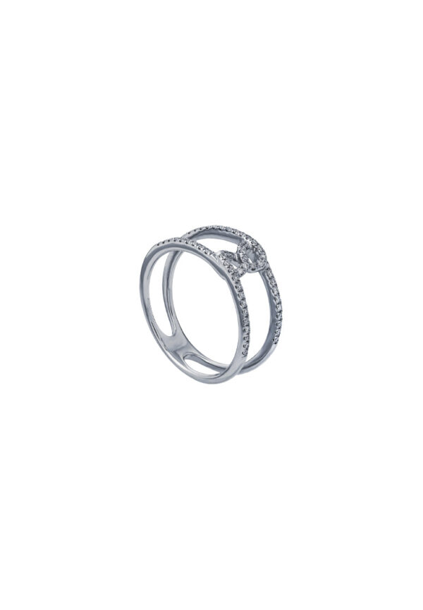 TOMEI Diamond Ring, White Gold 375