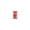 TOMEI Bright Red Heart Charm, White Gold 585