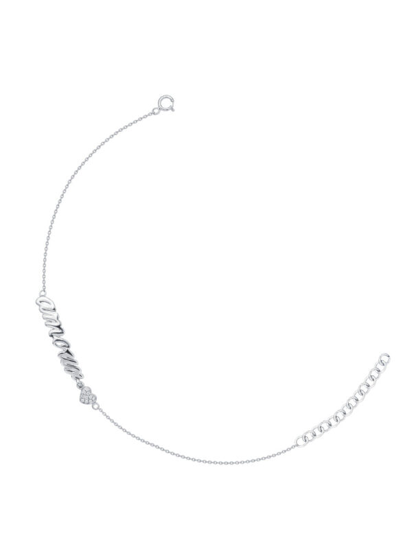 TOMEI Amour Diamond Bracelet, White Gold 375