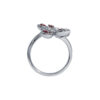 TOMEI Eternal Flame Collection, Ruby Ring, White Gold 750