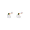 TOMEI Nephrite Collection Earrings, Rose Gold 750