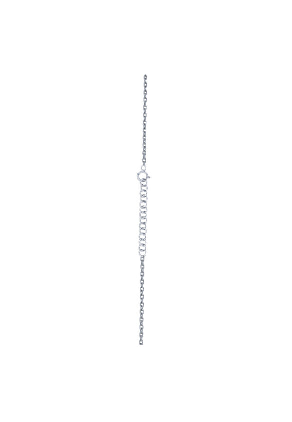 TOMEI Heart Arrow Diamond Necklace, White Gold 375