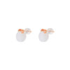 TOMEI Nephrite Collection Earrings, Rose Gold 750