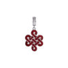 TOMEI Lucky Ruyi Knot Charm, White Gold 585