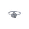 TOMEI Diamond Ring, White Gold 375
