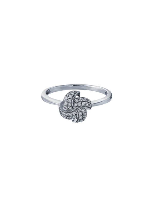 TOMEI Diamond Ring, White Gold 375
