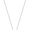 TOMEI Heart Arrow Diamond Necklace, White Gold 375