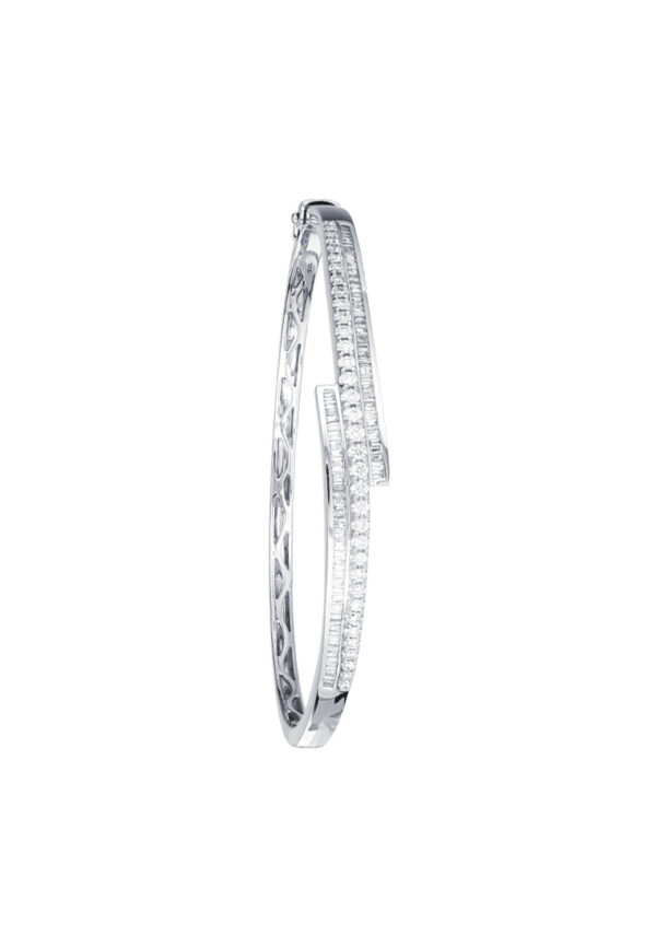 TOMEI Diamond Bangle, White Gold 585