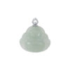 TOMEI Buddha Jade Pendant, White Gold 750