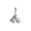 TOMEI Car Charm, White Gold 585