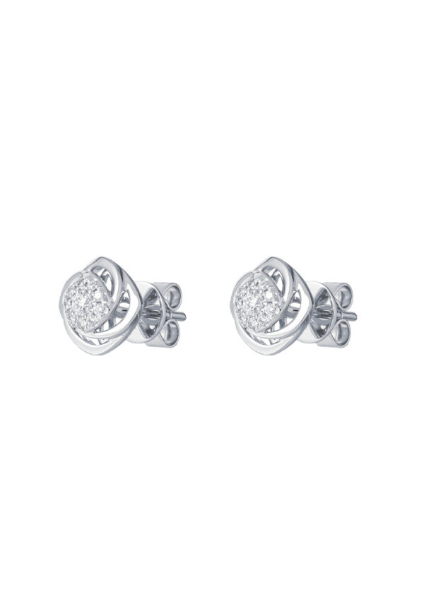 TOMEI Earrings, Diamond White Gold 750