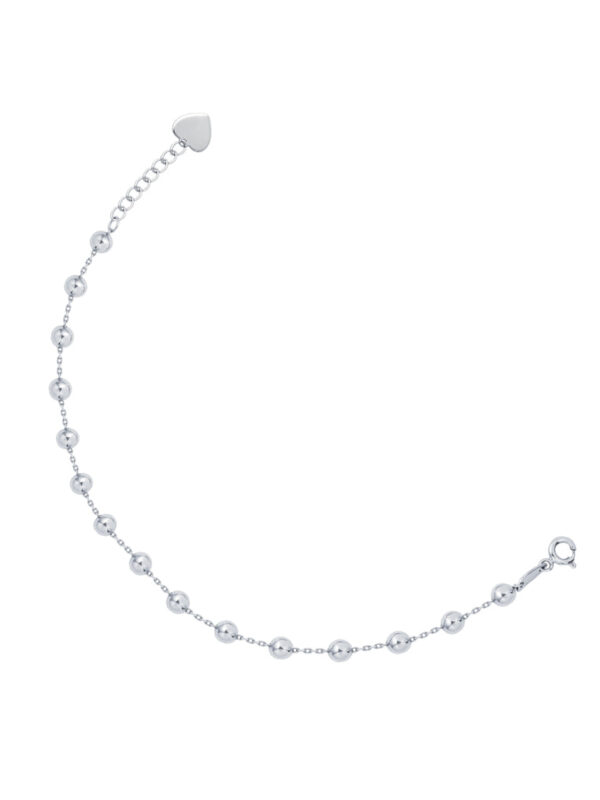 TOMEI Light Ball Bracelet, White Gold 585