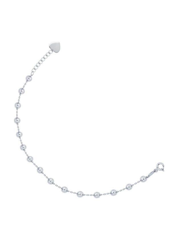 TOMEI Light Ball Bracelet, White Gold 585