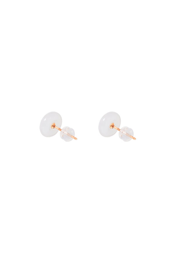 TOMEI Nephrite Collection Earrings, Rose Gold 750