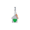 TOMEI Candy House Charm, White+Rose Gold 585