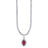 TOMEI Eternal Flame Collection, Ruby Pendant, White Gold 750