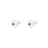 TOMEI Nephrite Collection Earrings, Rose Gold 750