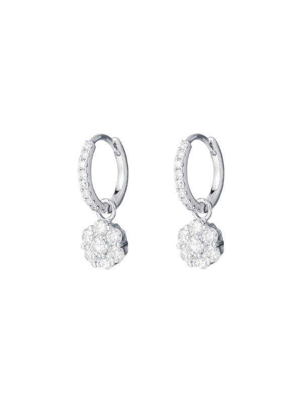 TOMEI Diamond Earrings, White Gold 750