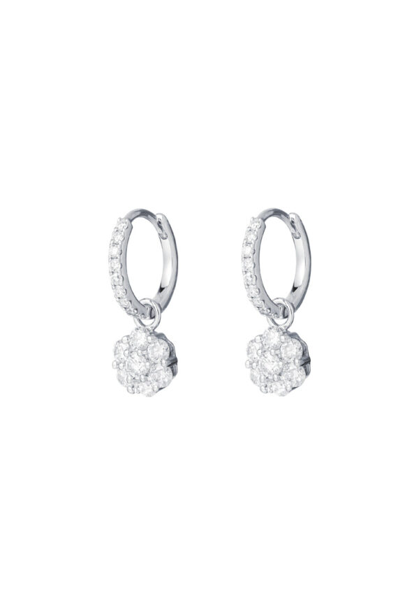 TOMEI Diamond Earrings, White Gold 750