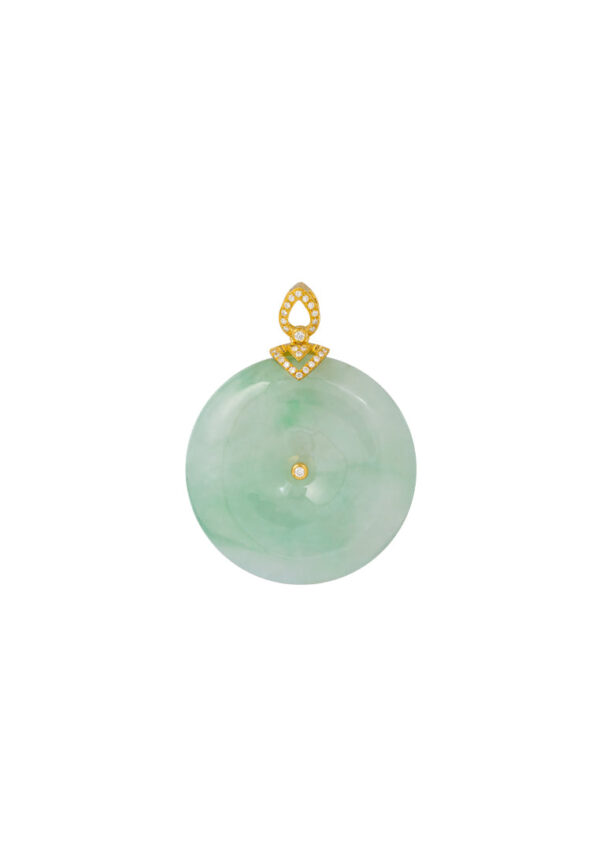 TOMEI Jadeite Pendant, Yellow Gold 750