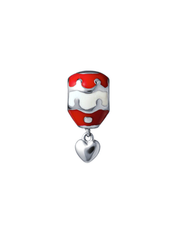 TOMEI Hot Air Balloon Charm, White Gold 585