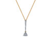 TOMEI Diamond Pendant Set, Yellow Gold 375+585