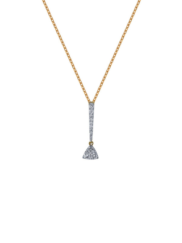 TOMEI Diamond Pendant Set, Yellow Gold 375+585